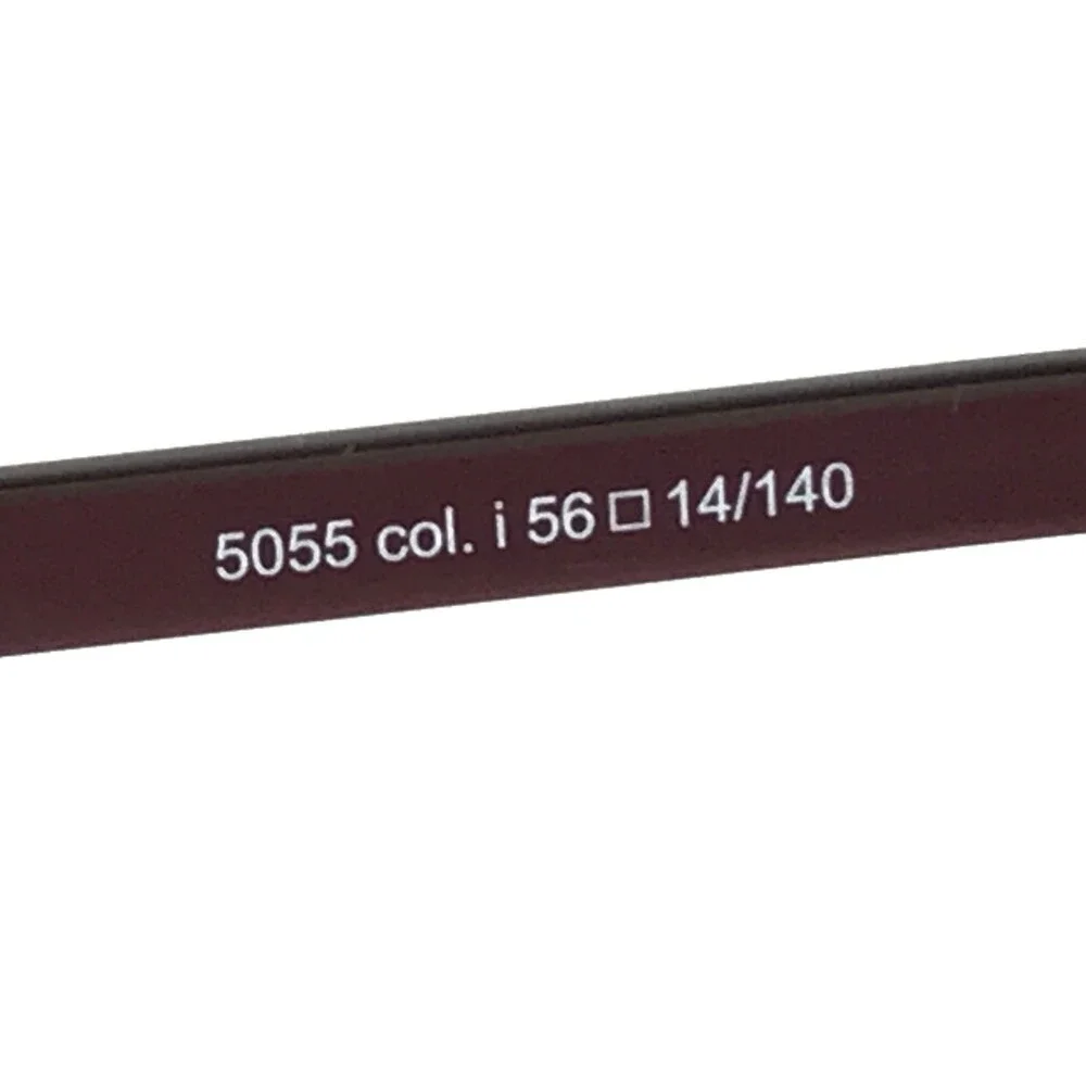 Andy Wolf Eyeglasses Frames 5055 col. i Burgundy Red Wood Grain Round 56-14-140